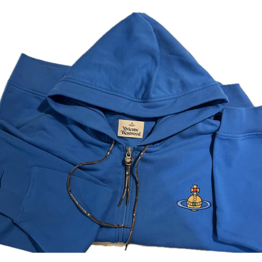 Vivienne Westwood Vibrant Blue Hoodie Size XL price $220